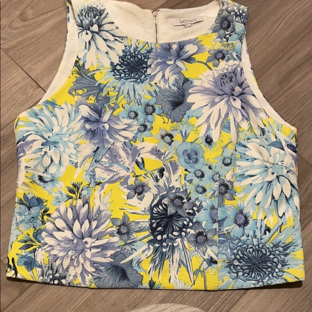 Lucy Paris Floral Top - size M